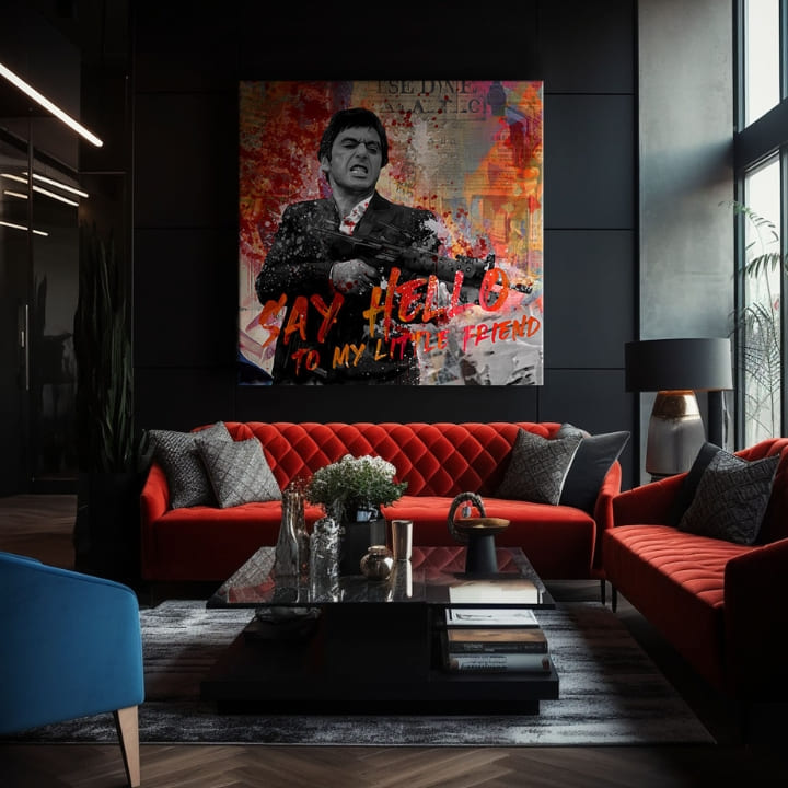 Scarface slikarstvo na platnu Pozdravi mojega malega prijatelja | različne dimenzije