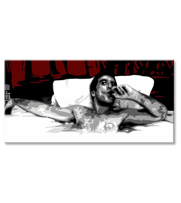 Največji gangsterji na platnu SCARFACE - TONY MONTANA s cigaro v bazenu - slika 4