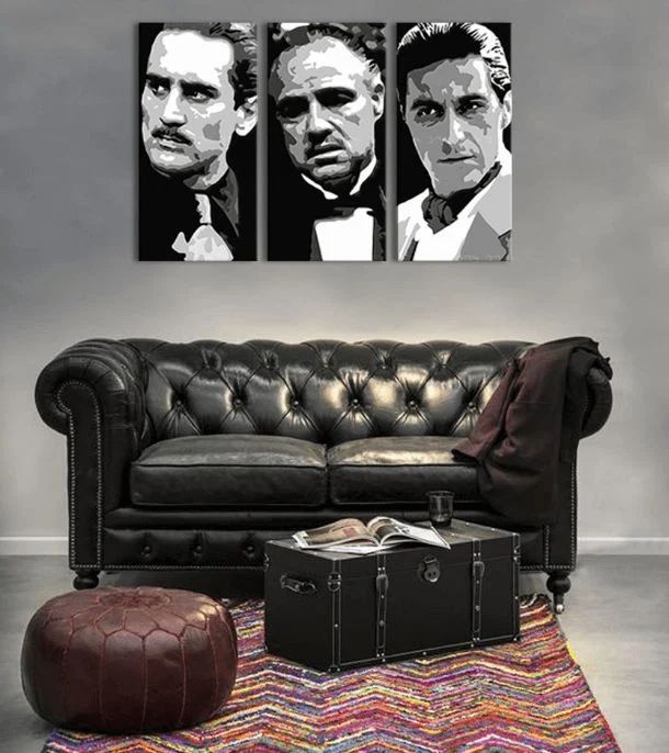Največji MAFIJCI na platnu - THE GODFATHER Popust 60% 150X100 CM