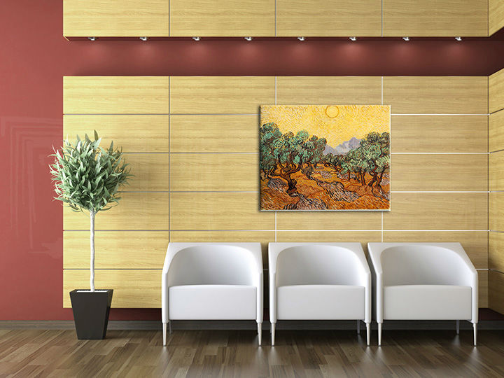 Slika na platnu OLIVOVNÍKY - VINCENT VAN GOGH Popust 60% 50X60 cm