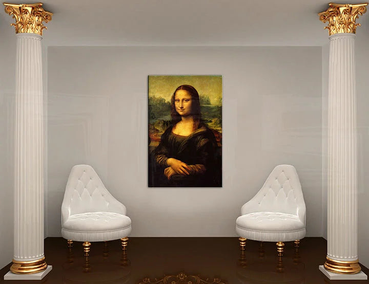 Slika na platnu MONA LISA – LEONARDO DA VINCI Popust 60 % 100x60 cm