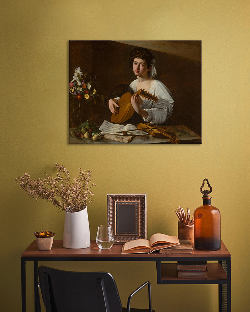 Slika na platnu Michelangelo Caravaggio - Lutnista