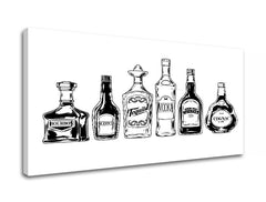 Stenska slika z besedilom DRINKS XOBTEX068E1 30X60 cm