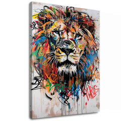 Slika GRAFFITI LION | Italijansko platno | različne dimenzije