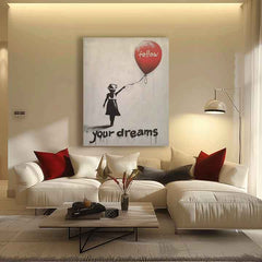 Slika FOLLOW YOUR DREAMS | Italijansko platno | različne dimenzije