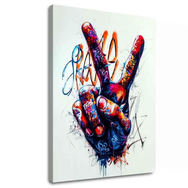 Slika PEACE HAND | Italijansko platno | različne dimenzije