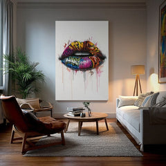 Slika GRAFFITI LIPS | Italijansko platno