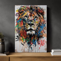 Slika GRAFFITI LION | Italijansko platno