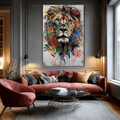 Slika GRAFFITI LION | Italijansko platno - slika 3
