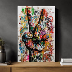 Slika PEACE HAND | Italijansko platno