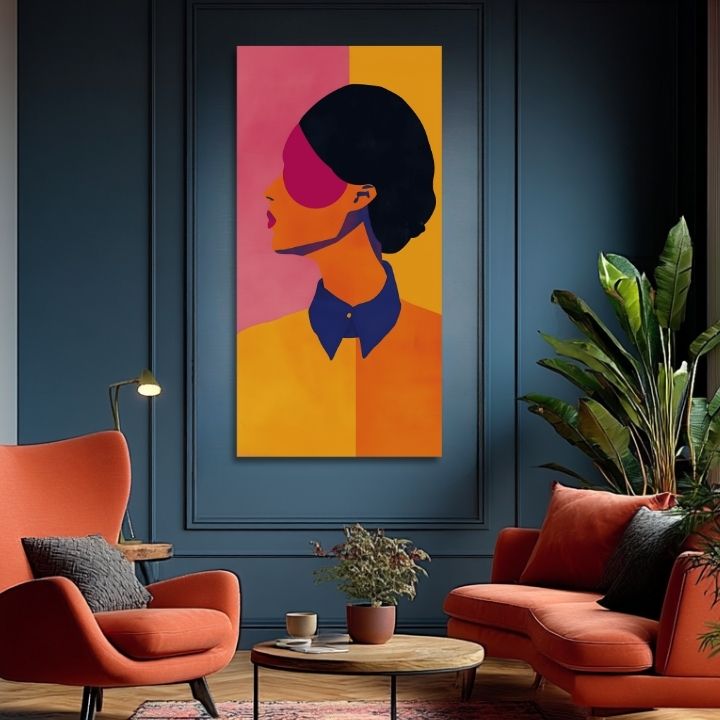 Slika VIBRANT SILHOUETTE | Italijansko platno