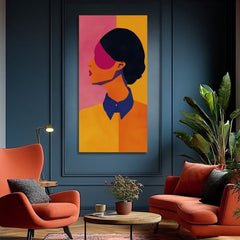 Slika VIBRANT SILHOUETTE | Italijansko platno