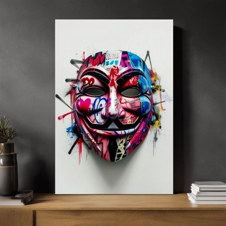Slika ANONYMOUS MASK | Italijansko platno