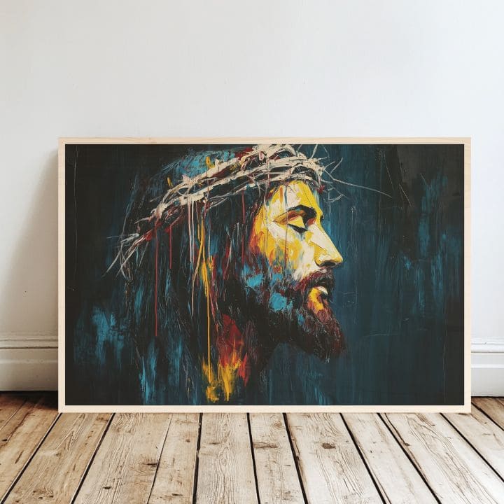 Podoba na drevesu - Kristusova luč v temi