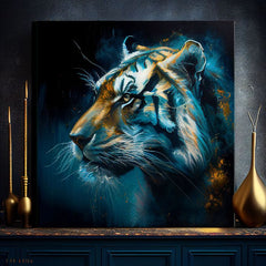 Dekorativna slika na platnu - PREMIUM ART - Tiger's Mighty Spirit