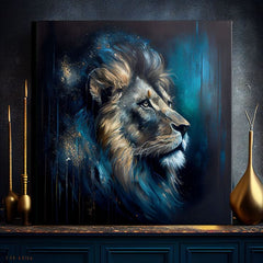 Dekorativna slika na platnu - PREMIUM ART - Moč in milost leva