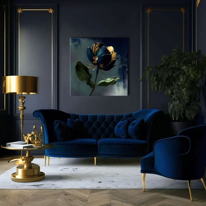 Sodobne slike na platnu - GARDEN'S VIBRANT HEARTBEAT Popust 30% 80X80 cm