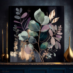 Sodobne slike na platnu - JUNGLE'S EMERALD SYMPHONY 80x80 cm