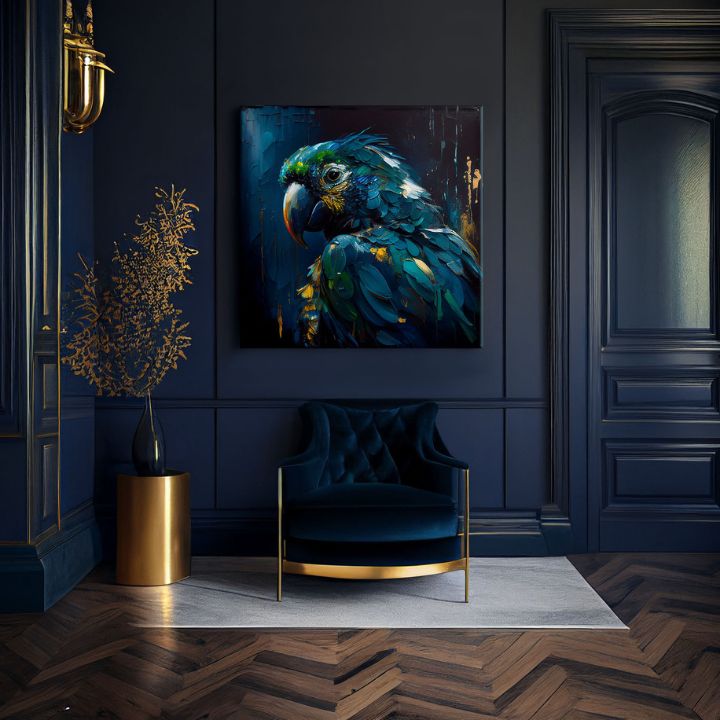 Dekorativna slika na platnu - PREMIUM ART - Rainbow Feathers in Flight