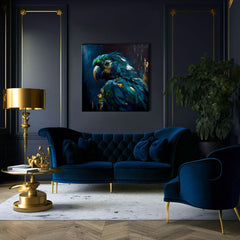 Dekorativna slika na platnu - PREMIUM ART - Rainbow Feathers in Flight