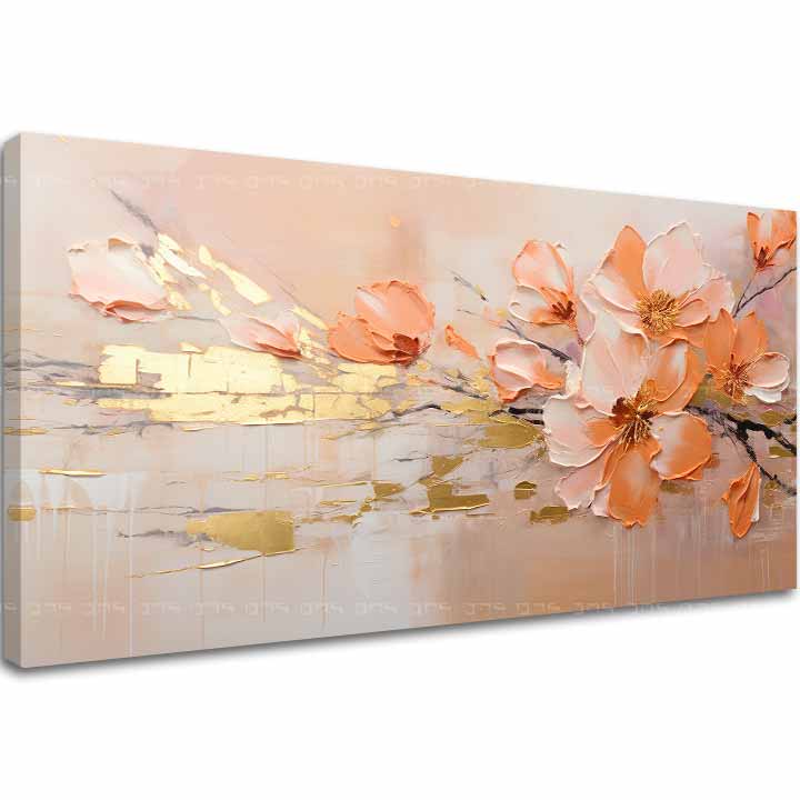 Strukturirana slika Zlati dotik narave - PREMIUM ART | različne velikosti