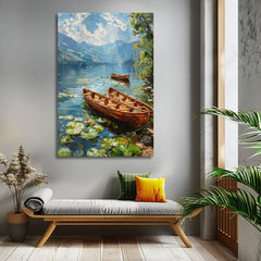 Pokrajina na platnu slika Romantika v paru | Akrilne podrobnosti