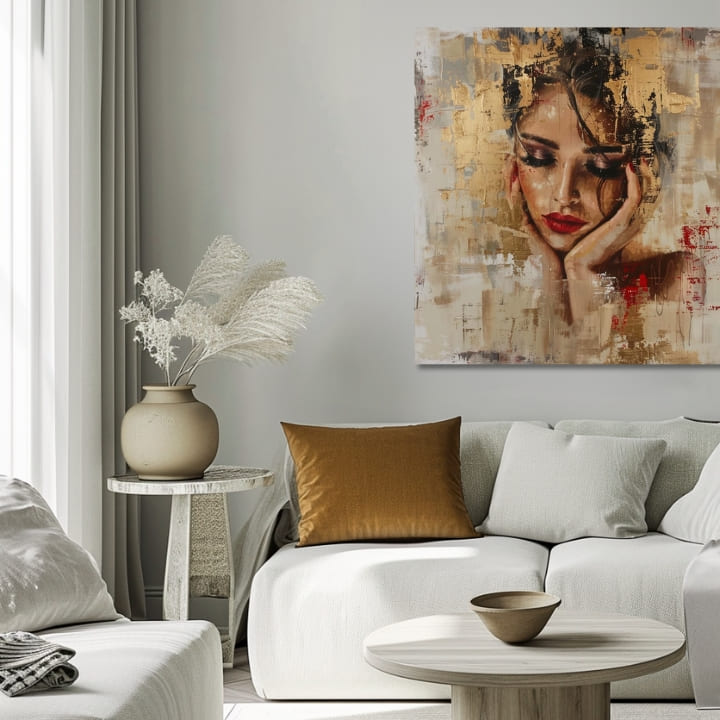 Elegantna podoba ženske Graciozna muza