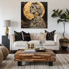 Elegantna podoba ženske Golden Aura