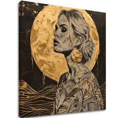 Elegantna podoba ženske Golden Aura