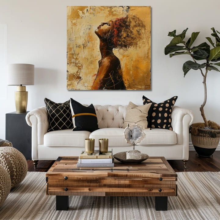 Elegantna podoba ženske Skrito v mislih