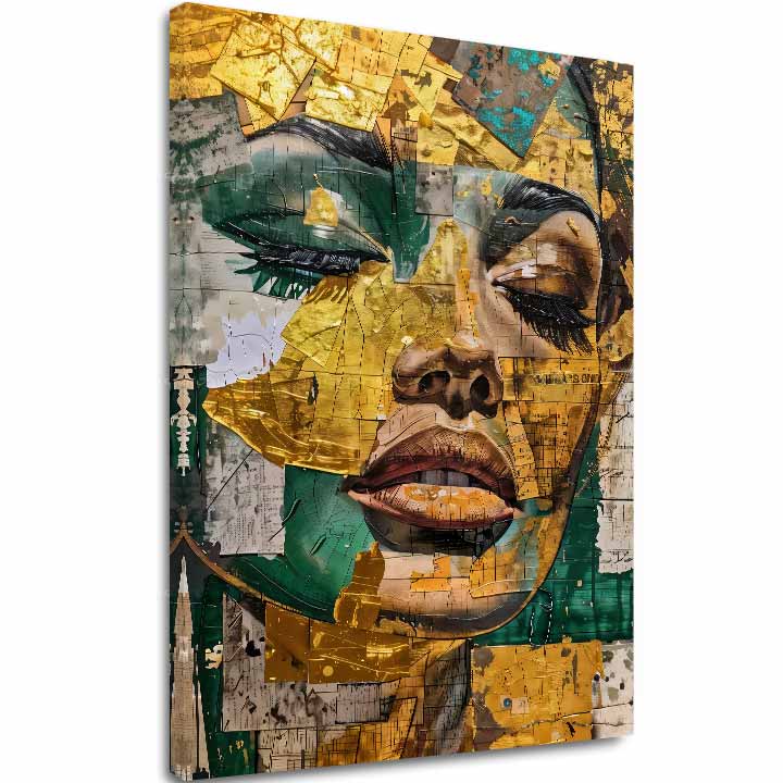 Elegantna slika ženske Smaragdne sanje