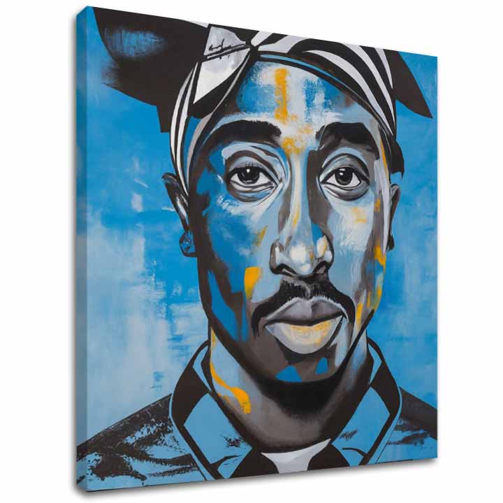 Slika TUPAC SHAKUR - Raper v nebesih | dokončano z roko umetnika - slika 2