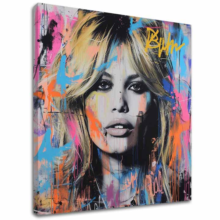 Slikarstvo Brigitte Bardot - Lepota ujeta na platnu | dokončené rukou umelca