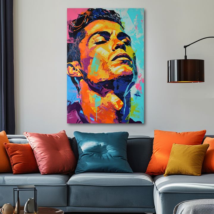 Slika CRISTIANO RONALDO - Energija zmagovalca | 100-odstotno izvirno poslikano z akrilom