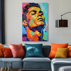 Slika CRISTIANO RONALDO - Energija zmagovalca | 100-odstotno izvirno poslikano z akrilom
