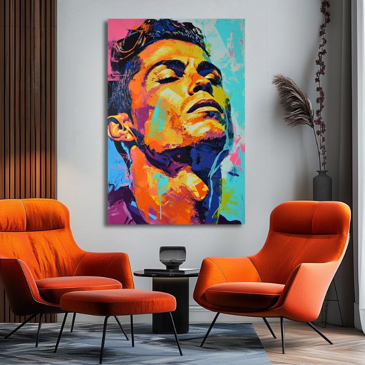 Slika CRISTIANO RONALDO - Energija zmagovalca | 100-odstotno izvirno poslikano z akrilom