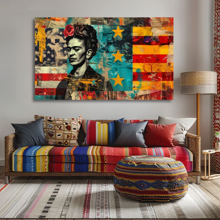 Slika Fride Kahlo - Kulturna zapuščina | 100 % originalna akrilna slika
