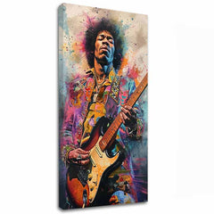 Slika JIMI HENDRIX - Ognjeni toni | dokončano z roko umetnika - slika 2