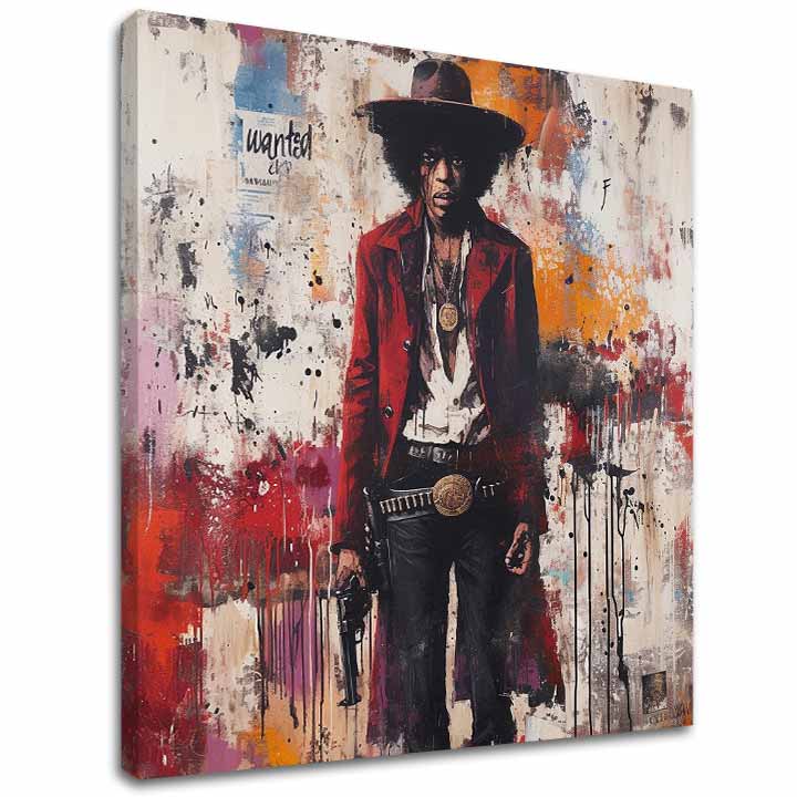 Slika Jimi Hendrix - Divji zahod v akrilu | 100 % originalna poslikava z akrilom