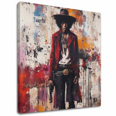 Slika Jimi Hendrix - Divji zahod v akrilu | 100 % originalna poslikava z akrilom