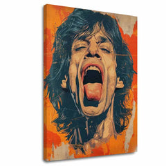 Mick Jagger - Moč rock scene | 100 % originalna akrilna slika
