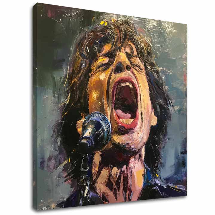 Slika Mick Jagger - Legenda na odru | 100 % originalna akrilna slika