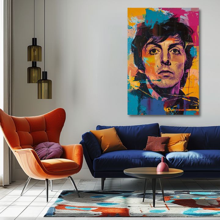 Slika PAUL MCCARTNEY - Beatles genius | 100 % izvirni akril poslikan