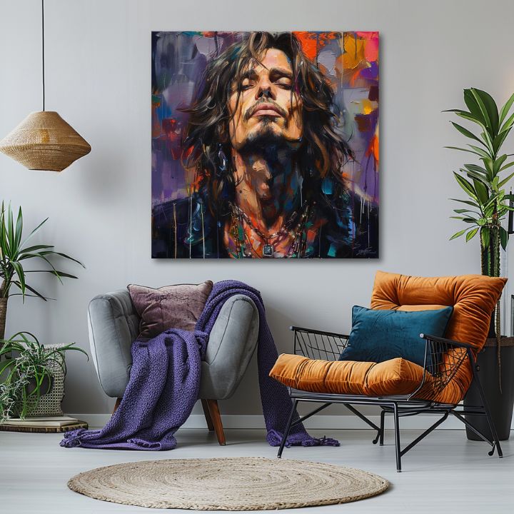 Slika CHRIS CORNELL - Glas grunge scene | dokončano z roko umetnika - slika 3