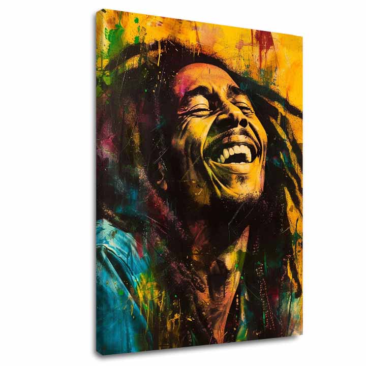 Slika Bob Marley - jamajška zvezda | dokončano z roko umetnika - slika 2
