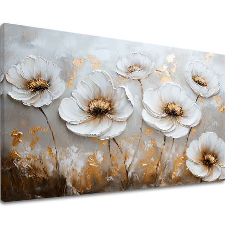 Slikanje plešočih cvetov | 100 % izvirna akrilna slika