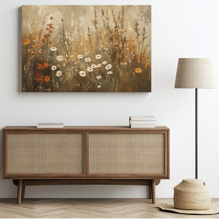 Harmonija rustikalne elegance | 100 % izvirni akrilni tisk