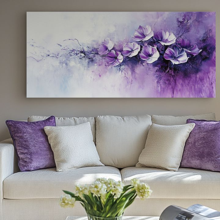 Slika vijolična poezija | 100 % izvirni akril