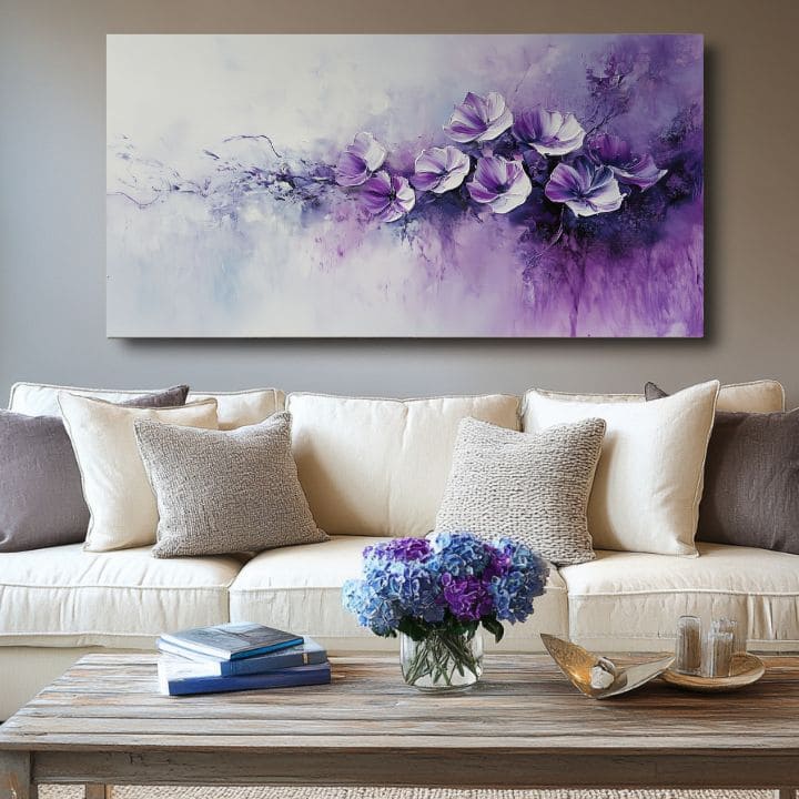 Slika vijolična poezija | 100 % izvirni akril
