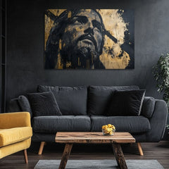 Božansko veličanstvo | Poslikano z akrilom in zlatimi lističi